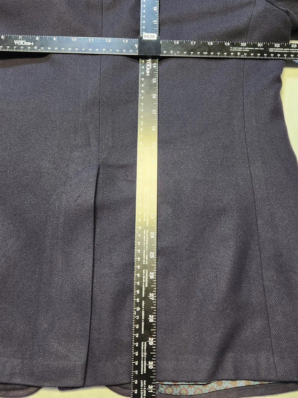 Majer Men's 100% Cashmere Blazer Sports Coat Sz Large Navy Metal Buttons VTG